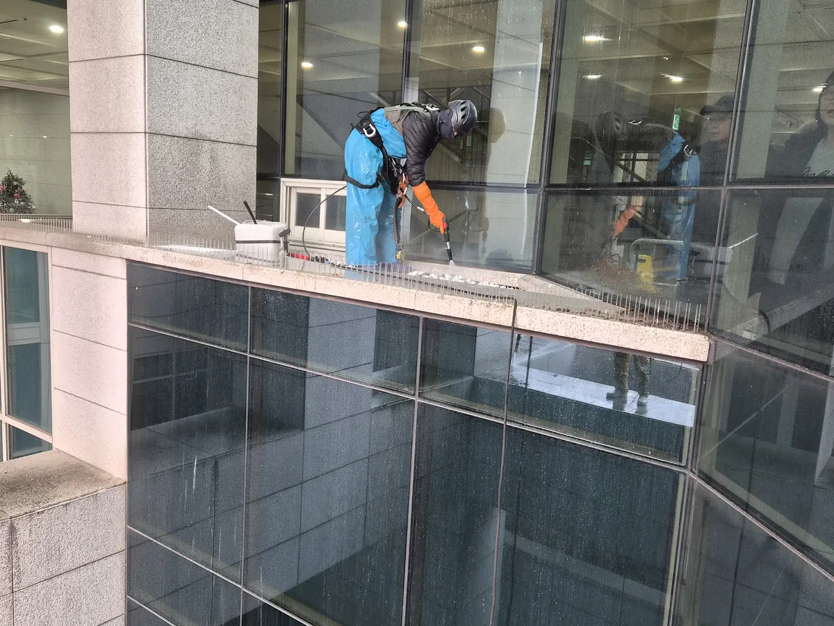옥천군 군북면 건물 복도·대기 동선 야간 위생청소 사례 - 행진크린