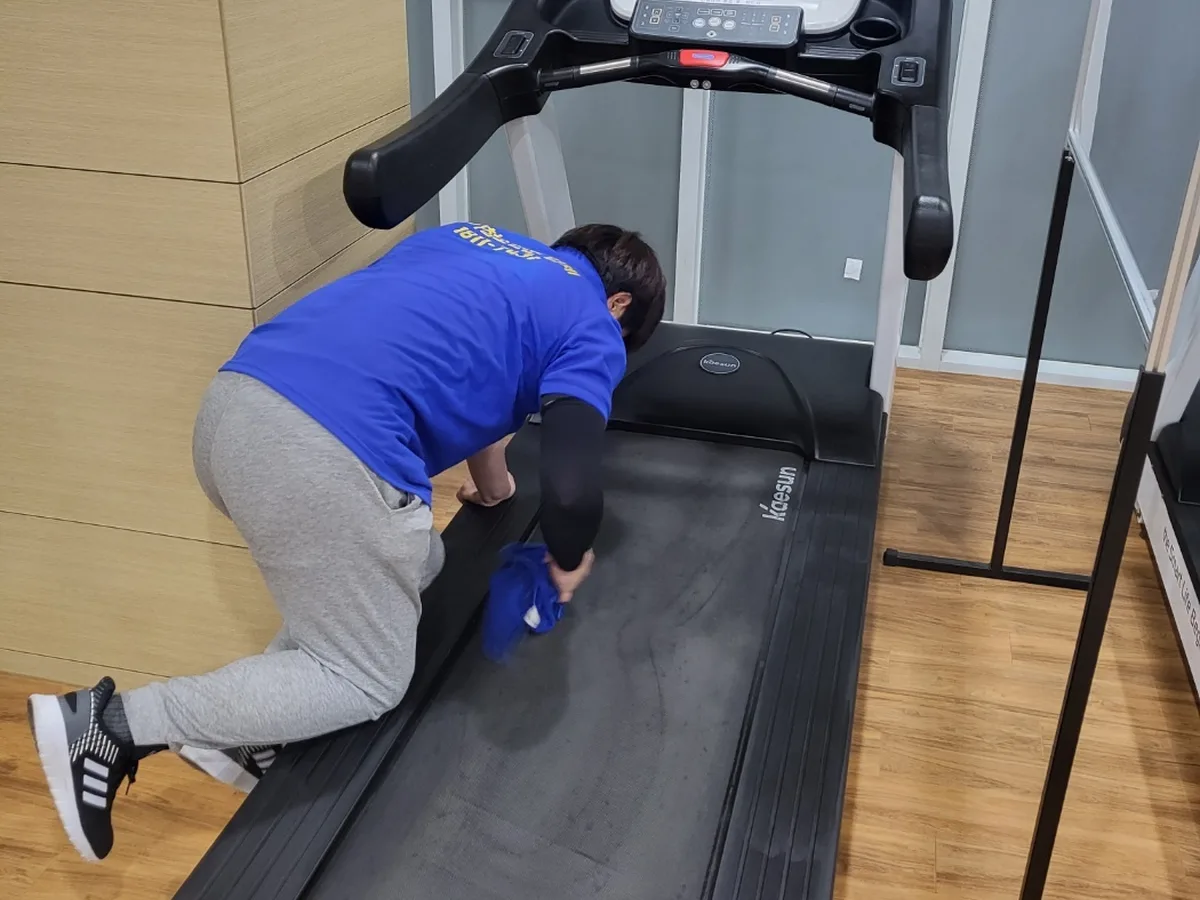 옥천군 안남면 피트니스 라커 검사실 위생청소 사례 - 행진크린